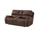 Atlantis Power Motion Loveseat with Power Motion Head Recliner & Console in Heritage Brown - Tony’s Furniture Store & Linen (GA) - Multi Location