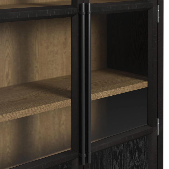 Taurus Bookcase in Flat Black - Tony’s Furniture Store & Linen (GA) - Multi Location