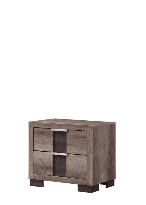 Crown Mark Furniture Rangley 2 Drawer Nightstand in Brown image