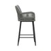 Bayhill Barstool with Grey Fabric in Black (2 Per Carton) - Tony’s Furniture Store & Linen (GA) - Multi Location