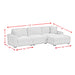 Arizona Modular Sectional Set with RHF Chaise in Steno Beige - Tony’s Furniture Store & Linen (GA) - Multi Location