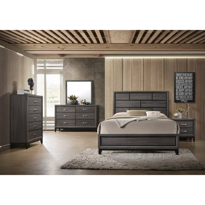 Crown Mark Akerson Queen Panel Bed in Grey - Tony’s Furniture Store & Linen (GA) - Multi Location