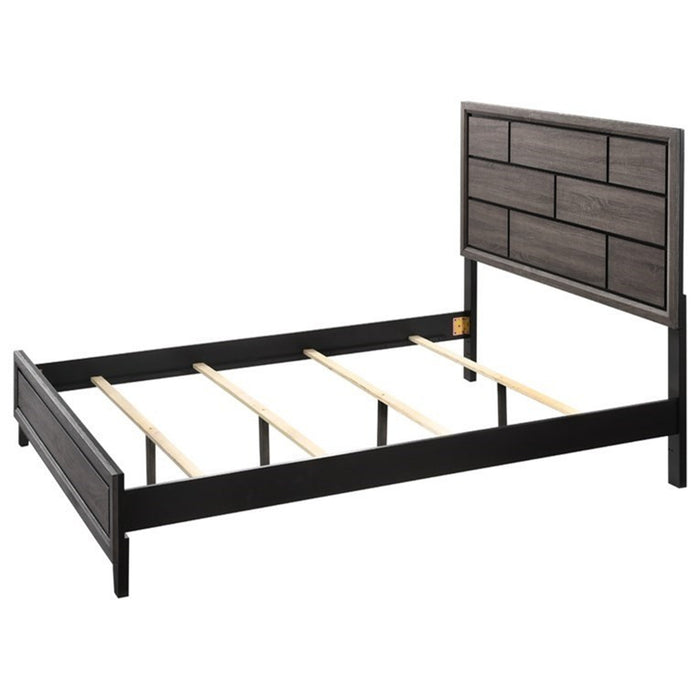 Crown Mark Akerson King Panel Bed in Grey - Tony’s Furniture Store & Linen (GA) - Multi Location
