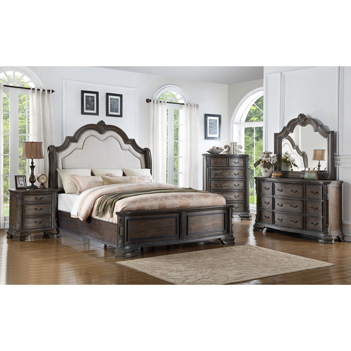 Crown Mark Sheffield Dresser in Antique Grey