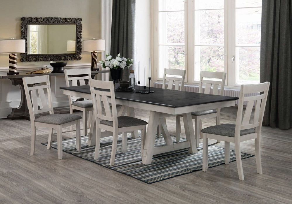Crown Mark Maribelle Rectangular Dining Table in Chalk/Grey - Tony’s Furniture Store & Linen (GA) - Multi Location