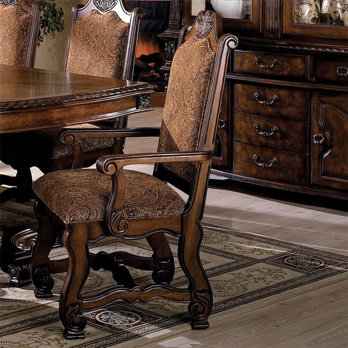 Crown Mark Neo Renaissance Dining Arm Chair in Warm Brown (Set of 2) 2401A - Tony’s Furniture Store & Linen (GA) - Multi Location