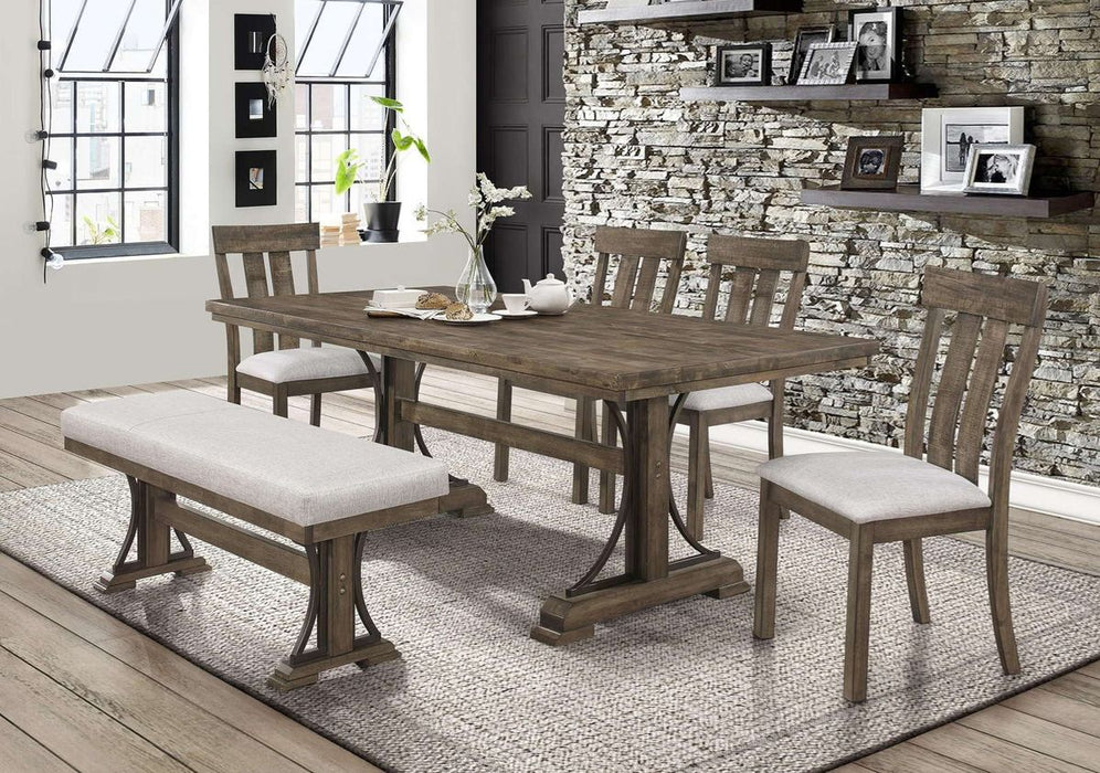Crown Mark Quincy Rectangular Dining Table in Light Brown 2131T-4079 - Tony’s Furniture Store & Linen (GA) - Multi Location