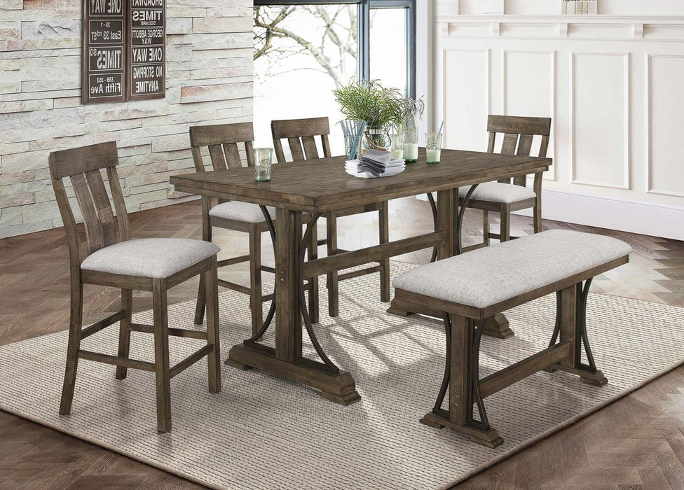Crown Mark Quincy Counter Height Chair (Set of 2) in Light Brown 2831S-24 - Tony’s Furniture Store & Linen (GA) - Multi Location
