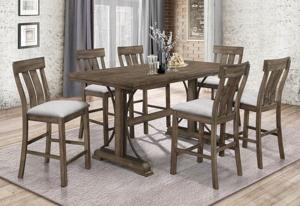 Crown Mark Quincy Counter Height Chair (Set of 2) in Light Brown 2831S-24 - Tony’s Furniture Store & Linen (GA) - Multi Location